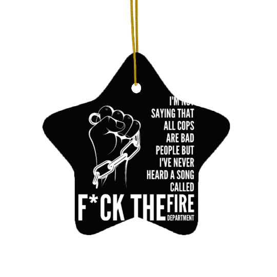 ACAB Black Lives Matter, End Police Brutality Ceramic Ornaments