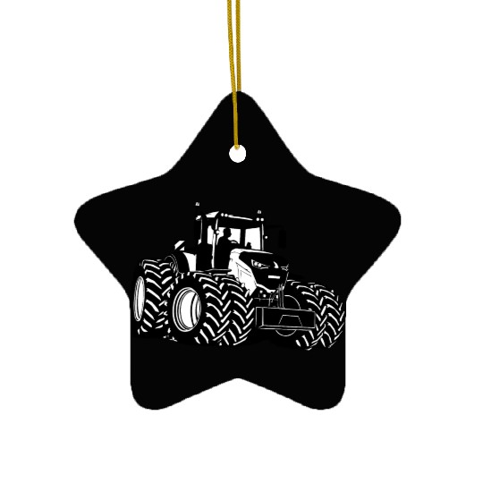 Tractor - farmer - agriculture - farm Ceramic Ornaments