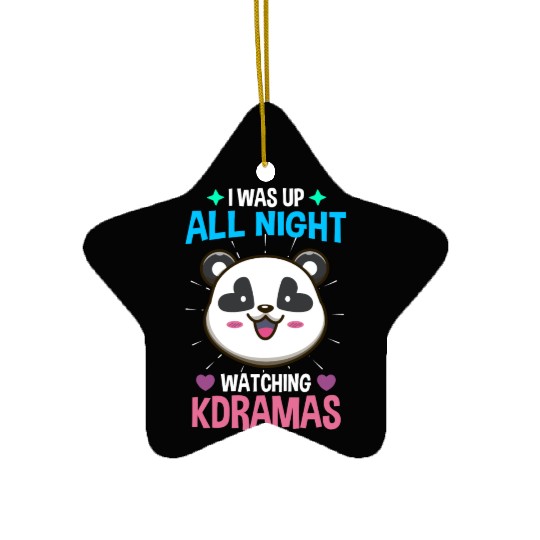 Panda Korean Drama Movie lover Ceramic Ornaments