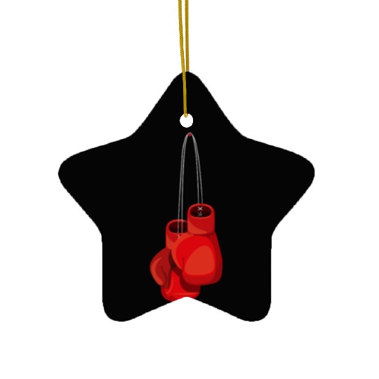Retro Vintage Boxing Gloves Boxer Boxing Club Usa Ceramic Ornaments