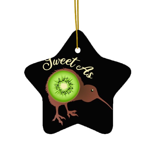 Sweet as Kiwi New Zealand Funny Gift Idea Ceramic Ornaments