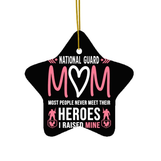 National Guard Mom Ceramic Ornaments Army Heroes Gifts Militar