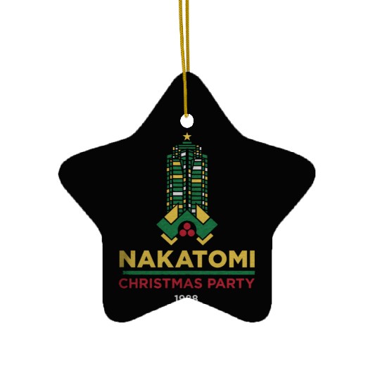 Die Hard Nakatomi Christmas Party 1988 Ceramic Ornaments