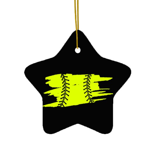 Softball Catcher Baseball Pitcher Bat Ball Player Ceramic Ornaments
