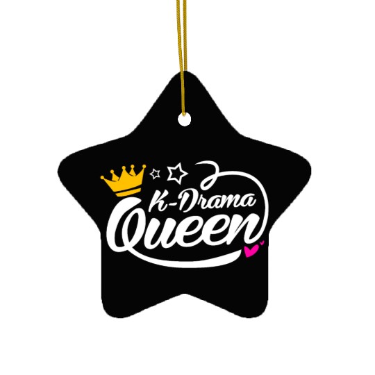 Kdrama Lover Korean Drama Fan Queen Mom Daughter Ceramic Ornaments