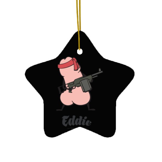 Eddie Funky Rambo Dick Ceramic Ornaments