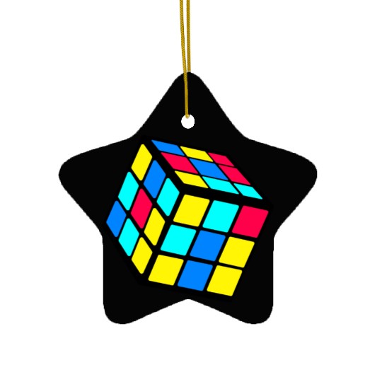 90s 80 Trendy Nostalgia Cube Ceramic Ornaments
