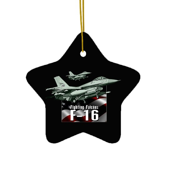 F-16 Fighter Jet Ceramic Ornaments