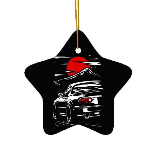 Miata mx5 JDM car Ceramic Ornaments
