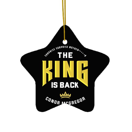 Surprise Surprise...The King is Back Ceramic Ornaments