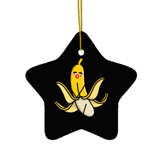 Marilyn, Monroe sexy banana blowing skirt up pun Ceramic Ornaments