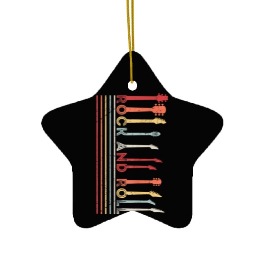 Classic Rock And Roll Vintage Ceramic Ornaments Concert Band
