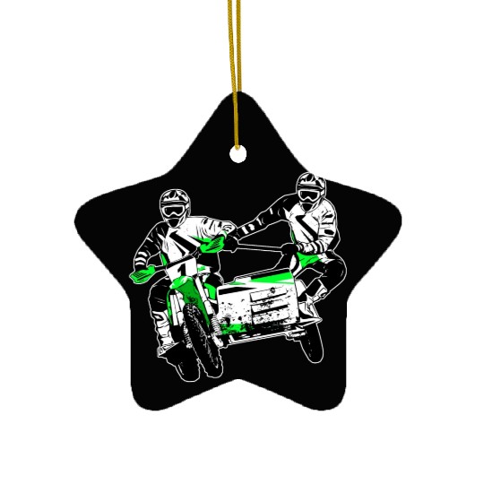 Sidecarcross - Motocross Ceramic Ornaments