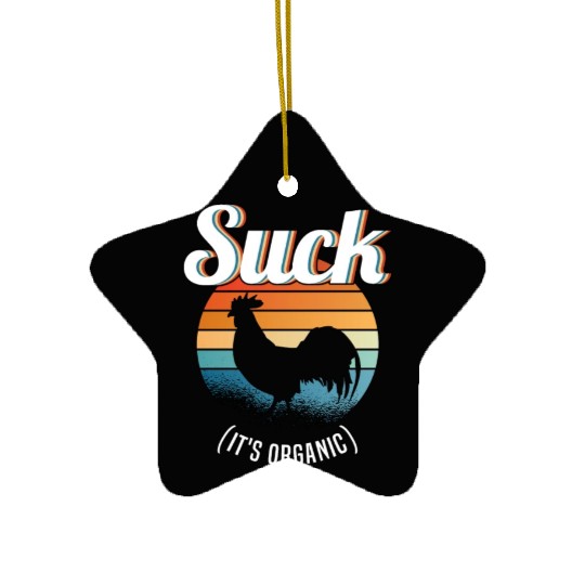 Suck Cock Hahn Gay Pride Gay Gay Funny Ceramic Ornaments