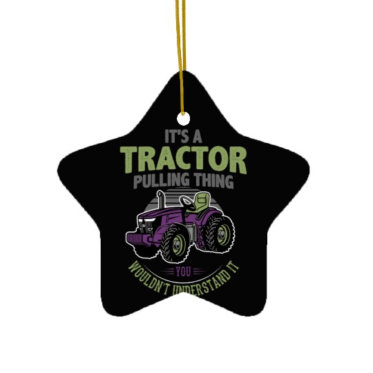 tractor pulling, tractor pulling racing, tractors Ceramic Ornaments