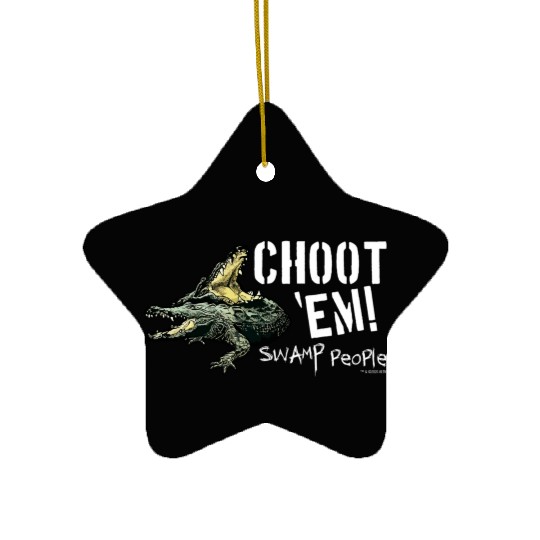 Swamp People Choot Em birthday christmas gift Ceramic Ornaments