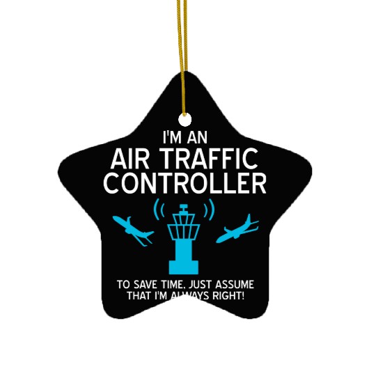 Air Traffic Controller ATC Air Traffic Control Ceramic Ornaments