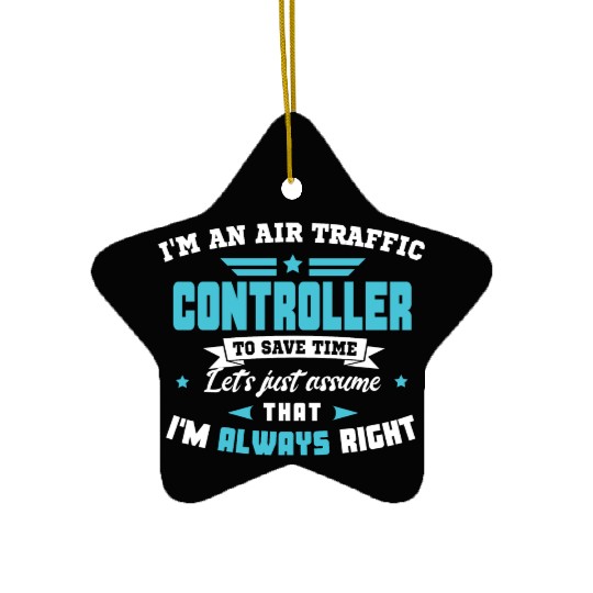 Air Traffic Controller ATC Air Traffic Control Ceramic Ornaments