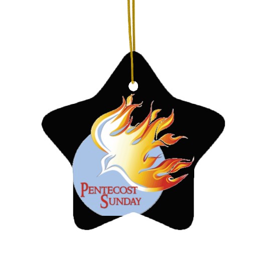 Pentecost Sunday Wishes Ceramic Ornaments