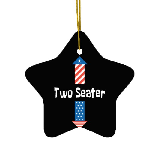 4th Of July Dirty For Men Adult Humor Two Seater Ceramic Ornaments