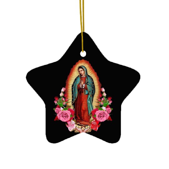 Our Lady of Guadalupe, Mexican Virgin Mary, Mexico Ceramic Ornaments