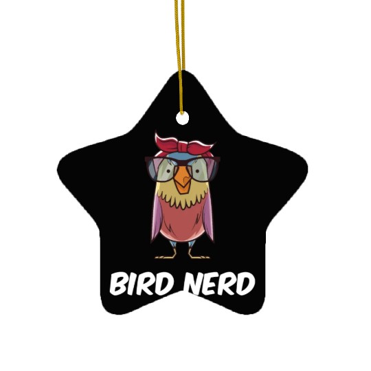 Bird Nerd Ceramic Ornaments