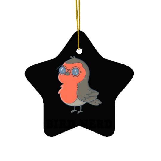 Bird Nerd Ceramic Ornaments