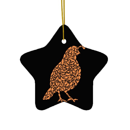 Quail farmer gift ornamental bird Ceramic Ornaments