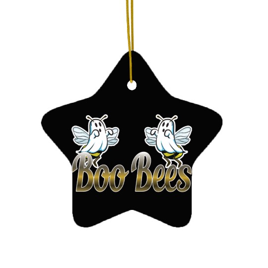 Boo Bees funny ambiguous gift Ceramic Ornaments