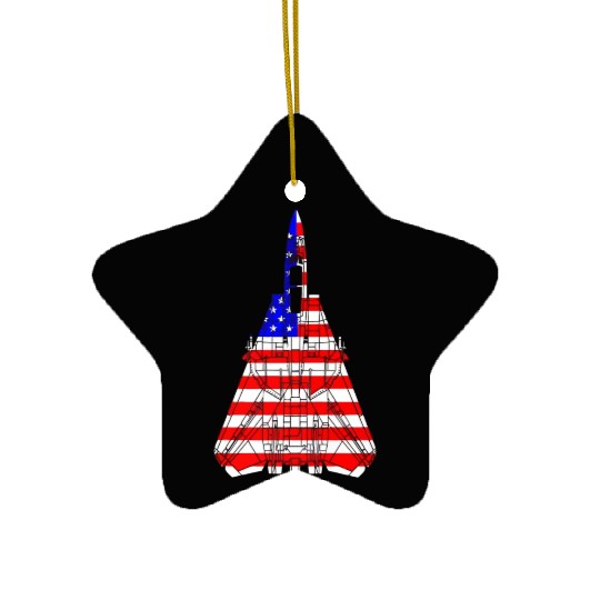 United States F 14 Tomcat Flag Ceramic Ornaments