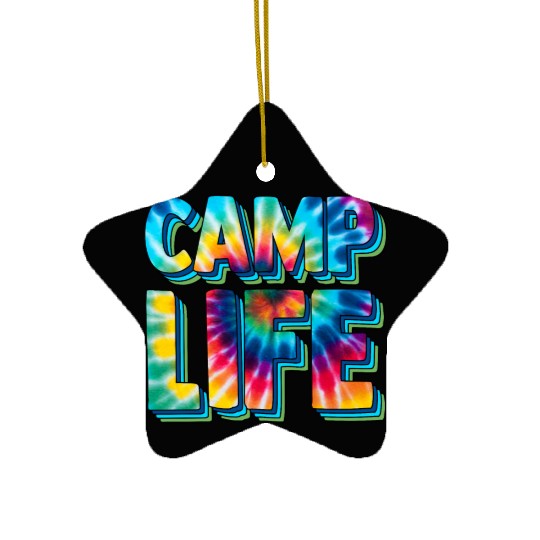 camp life,SUMMER Camp, fall camp,boy scouts,trekki Ceramic Ornaments