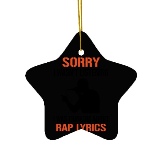 Rapper MC Hip Hop Rap Lyrics Freestyle Quote Ceramic Ornaments