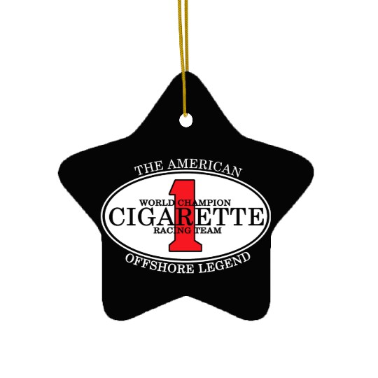 The American World Champion Cigarette Racing Team Ceramic Ornaments