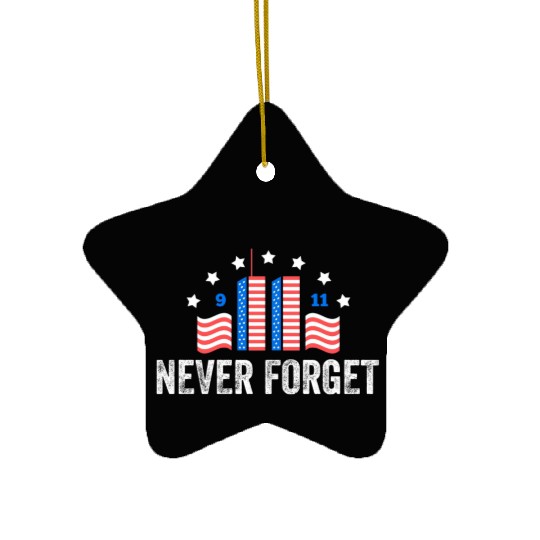 Never Forget 9/11 Patriot Day 2021 Ceramic Ornaments