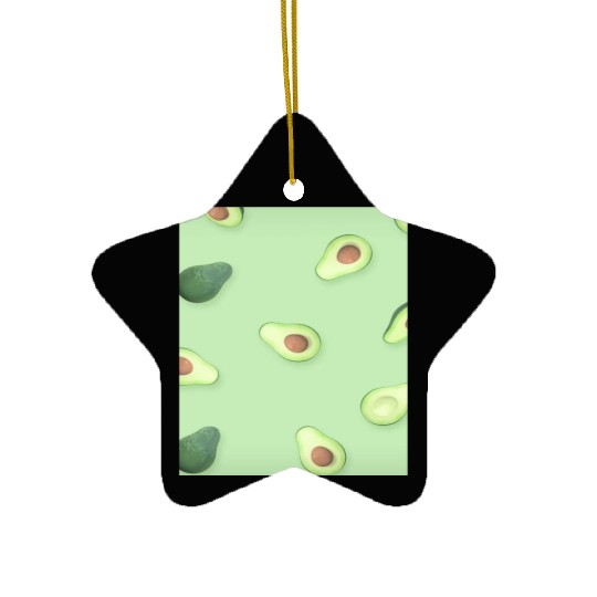 Avocado Cover Ceramic Ornaments
