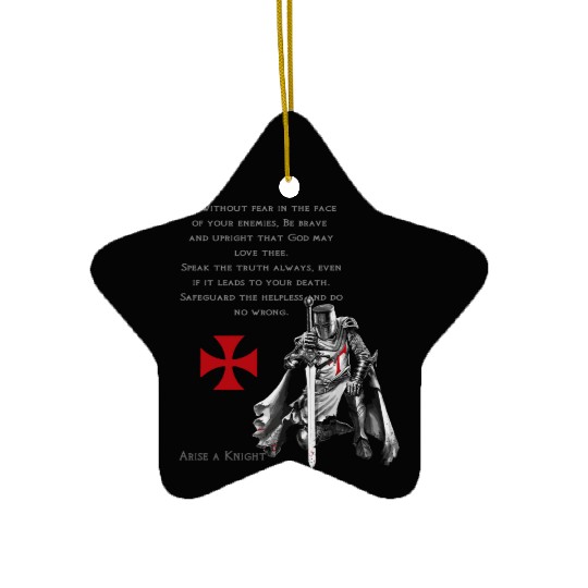 Knights Templar Glory Of God Gifts Ceramic Ornaments