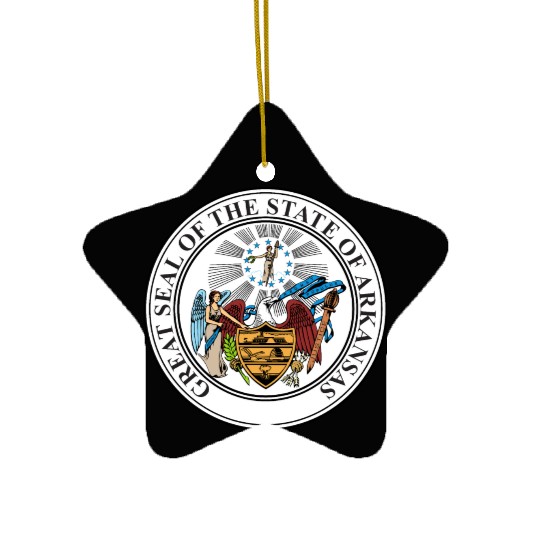 Great Seal of Arkansas Ceramic Ornaments