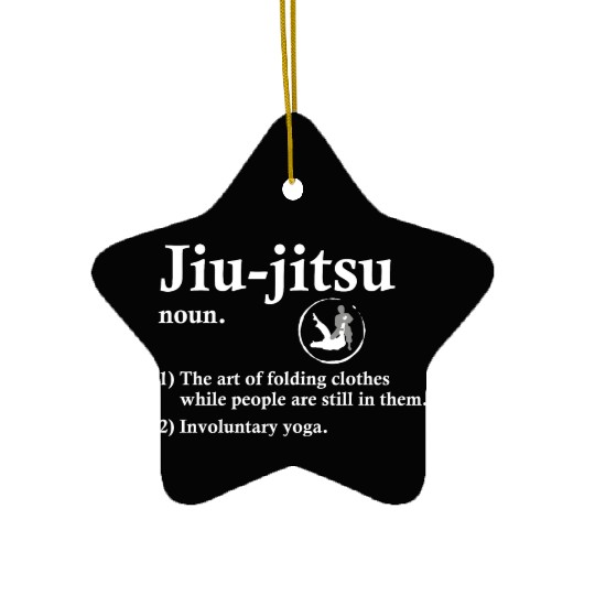 Funny Jiu Jitsu Definition For Martial Arts Lovers Ceramic Ornaments