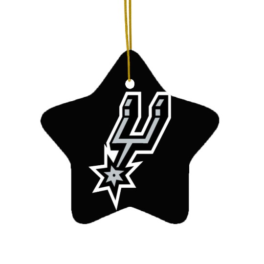 San Antonio Spurs Logo Ceramic Ornaments