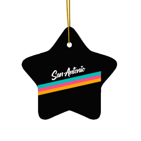 San Antonio Spurs Logo Ceramic Ornaments