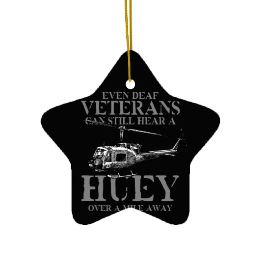 Huey Aircraft Army US Airborne Fighter Pilot Ceramic Ornaments