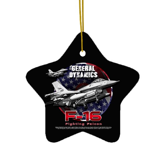F-16 Fighting Falcon General Dynamics Fighter Jet Ceramic Ornaments
