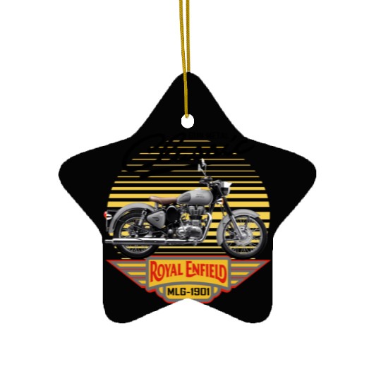 Royal Enfield CLASSIC GUN METAL Ceramic Ornaments