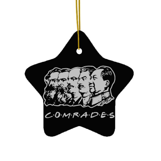 Communist Comrades Friends Ceramic Ornaments