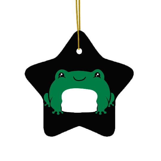 Cute little frog Ceramic Ornaments