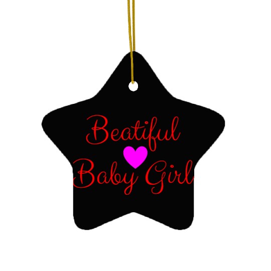 Trendy Gift: Cute Newborn Baby Girl Ceramic Ornaments