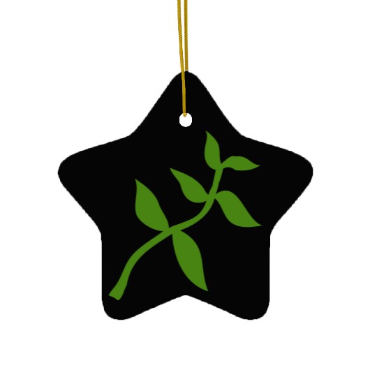 plant olive branch Ceramic Ornaments