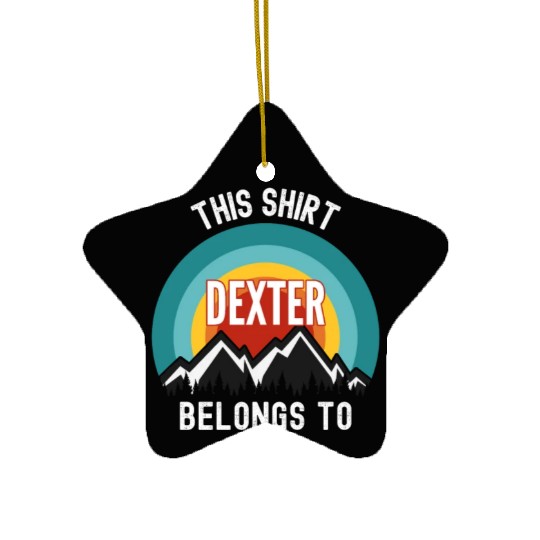 Dexter Ceramic Ornaments, This Ceramic Ornaments Belongs to Dexter