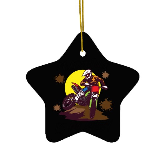 Dirt Bike Dirt Bike Riding Motocross Dirt Biking Ceramic Ornaments