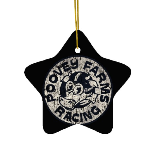 Poovey Farms Racing Vintage Ceramic Ornaments